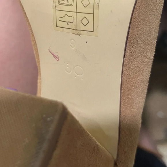 Urban Outfitters Women Brown Strappy Heels 9 Suede Lace Up Block Peep Toe Summer - Picture 11 of 16